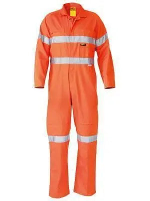 Bisley Workwear Work Wear ORANGE (BVEO) / 77R BISLEY WORKWEAR 3M TAPED HI VIS DRILL COVERALL BC607T8